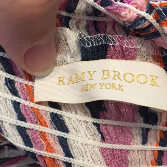 Ramy Brook Mandee Off Shoulder Silk Dress - Picture 4 of 8